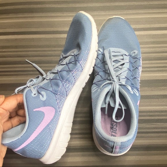 🌹 Nike Flex Fury 2Women Running Shoe Blue/Pink 11 - Picture 3 of 10